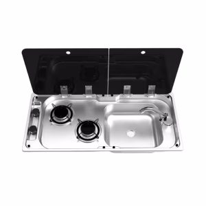 Anafe Gas 2 hornallas con pileta 780*360*155 L