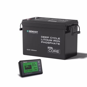 Batería de litio Renogy LiFePO4 12V 300Ah Core Series
